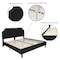 Flash Furniture King Size Black Fabric Platform Bed with Mattress SL-BM10-8-GG - alternate 6
